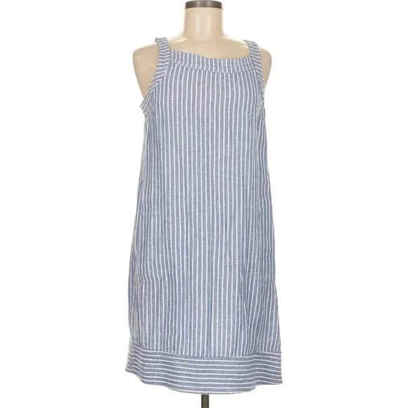 For Cynthia | Dresses | For Cynthia Linen Blend Striped Dress Style  Cy53442m Sz L | Poshmark